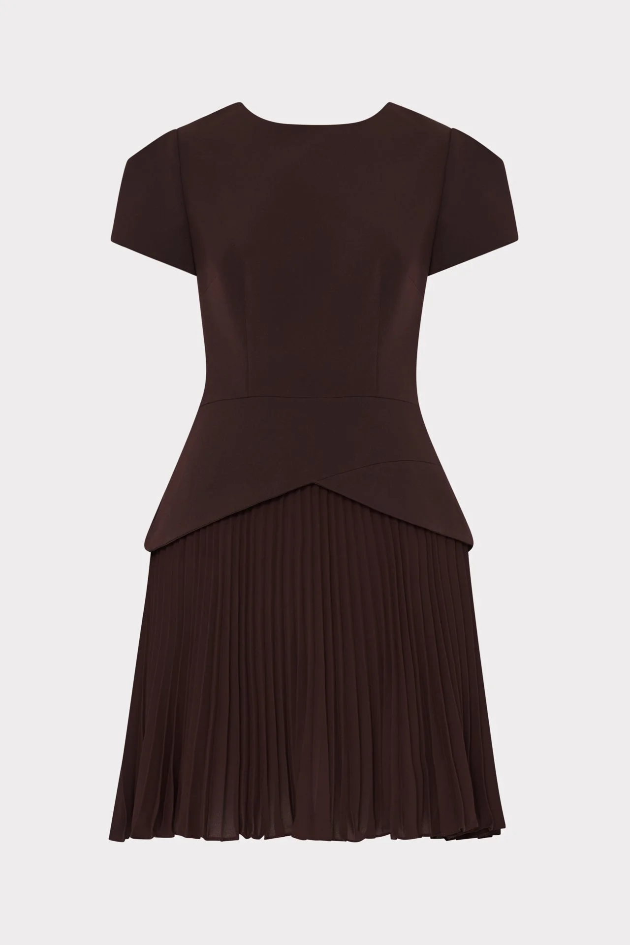 Haddy Pleated Short Sleeve Mini Dress - 1