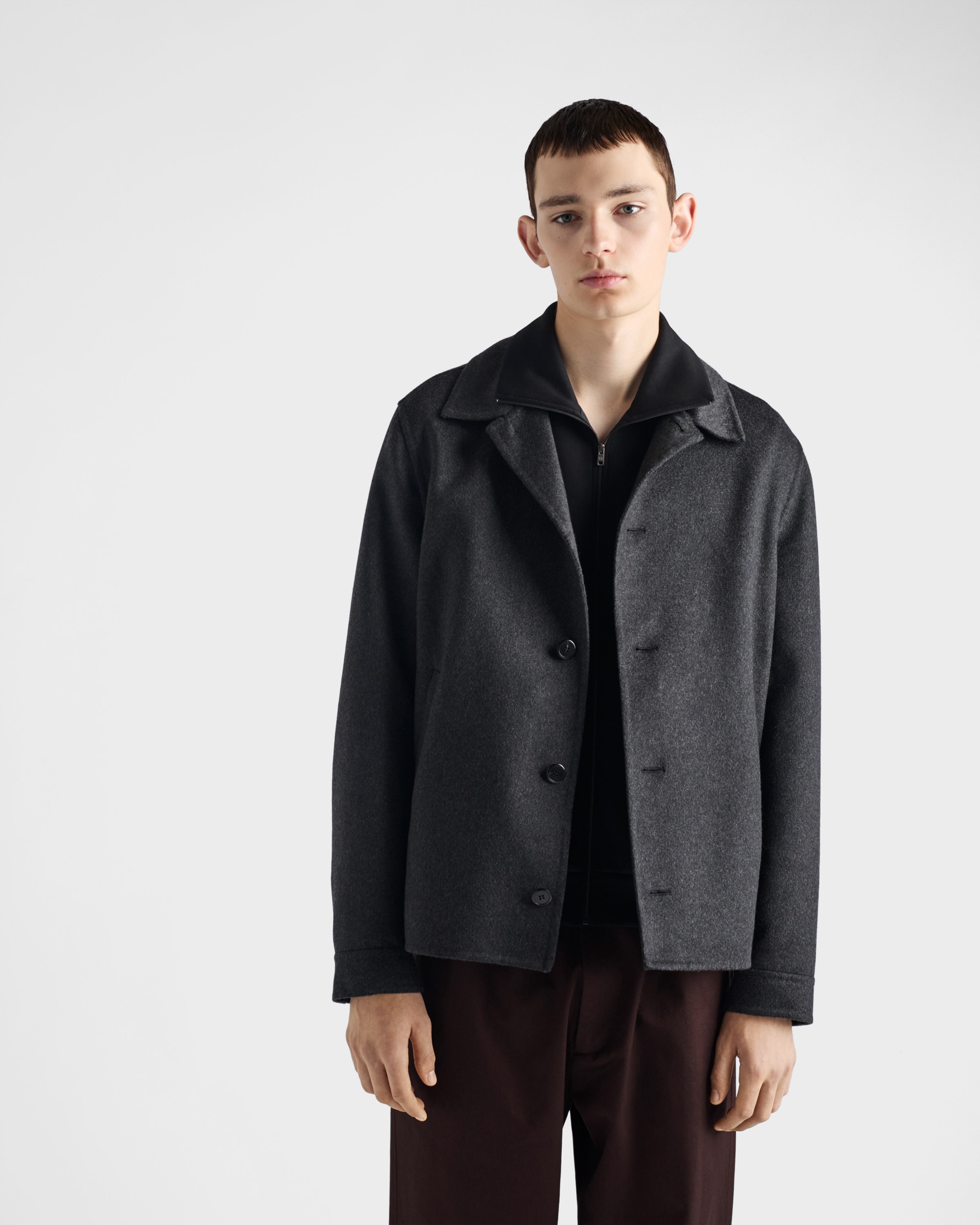 Technical cotton blouson jacket - 3