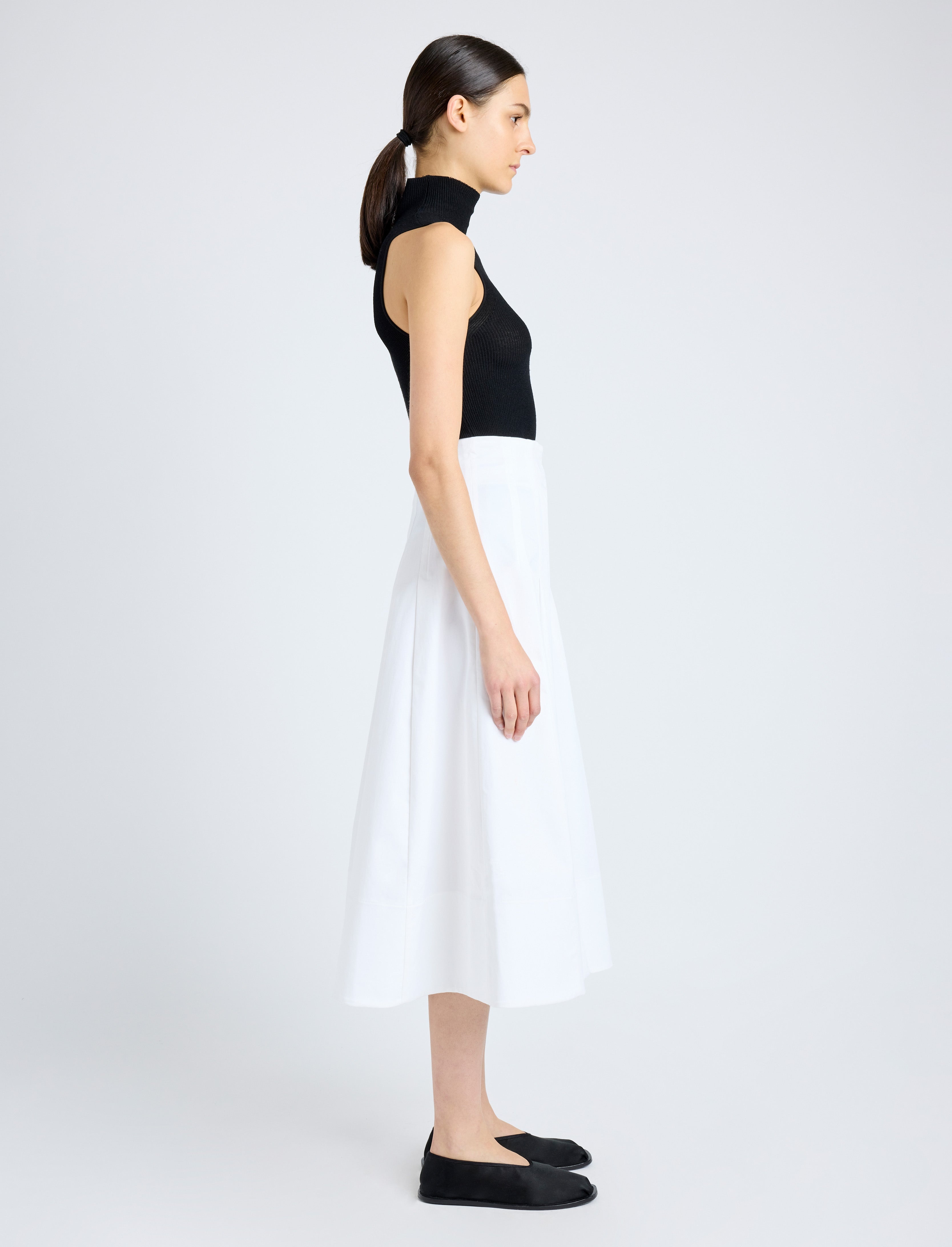 Moore Skirt in Organic Cotton Twill - 3