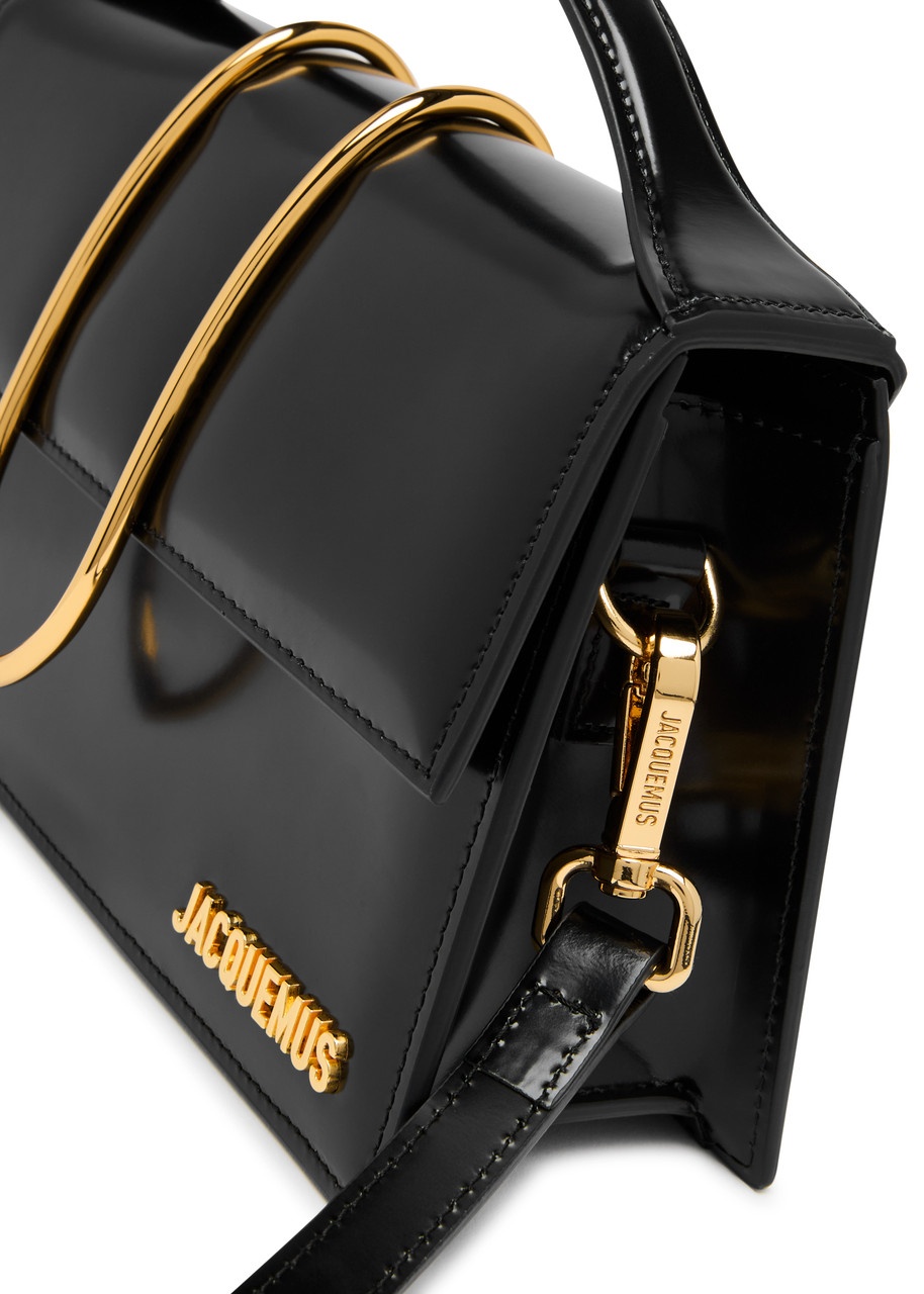 Jacquemus Le Grand Bambino Glossed Leather top Handle bag - 3