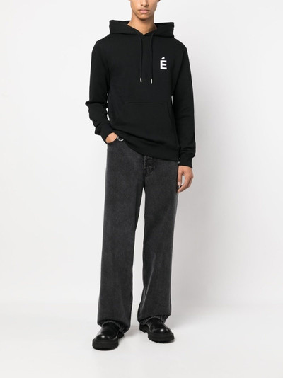 Étude logo-print pullover hoodie outlook