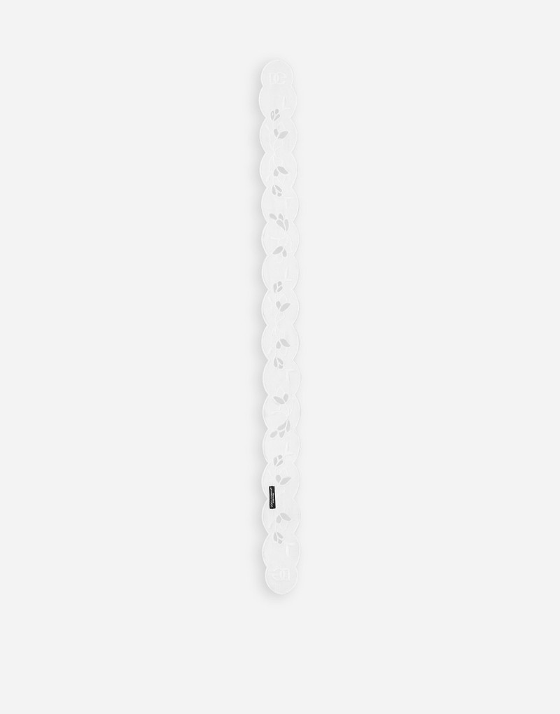 Dolce & Gabbana Cotton broderie anglaise headscarf outlook