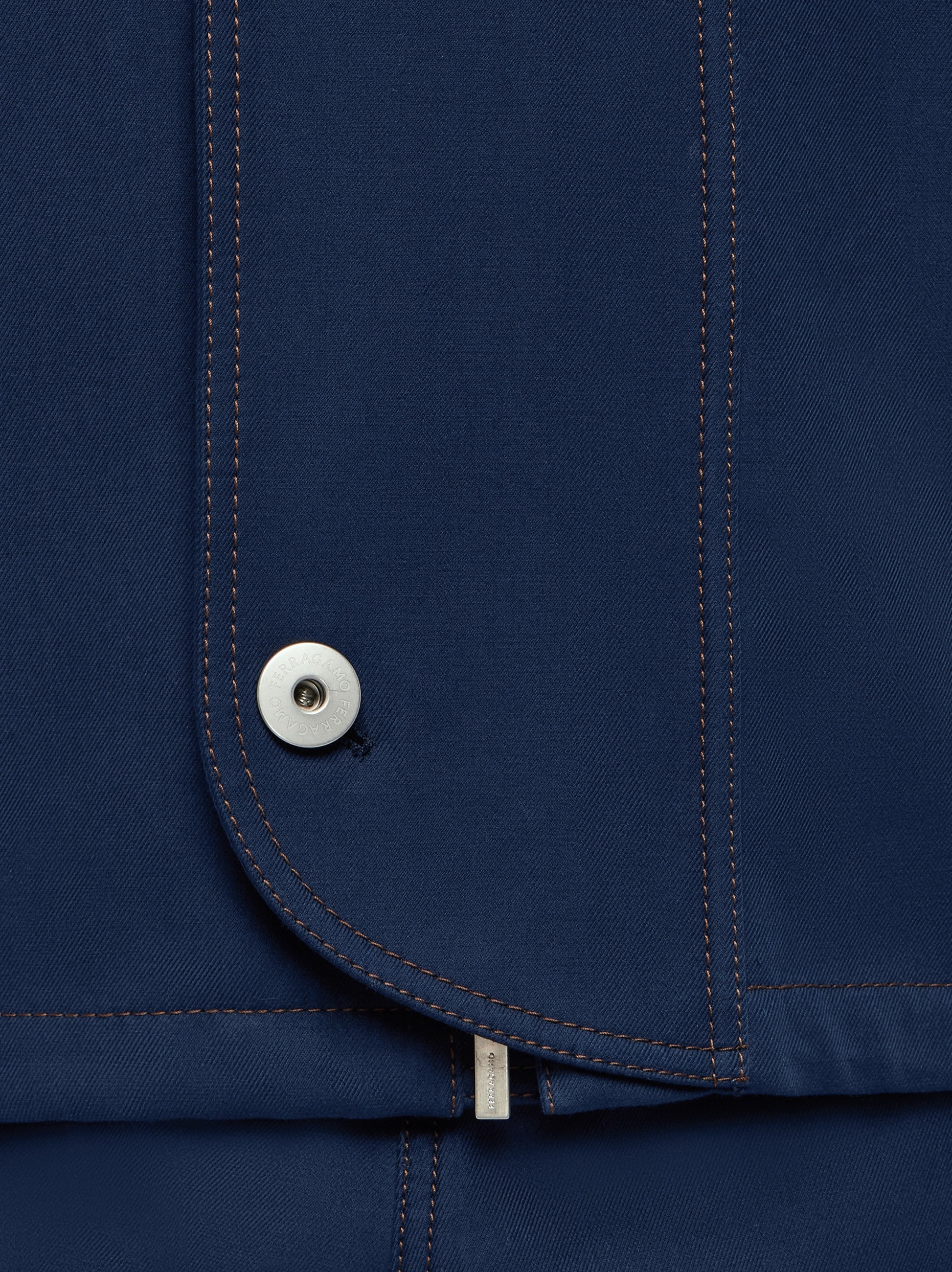 Denim hooded blouson - 6