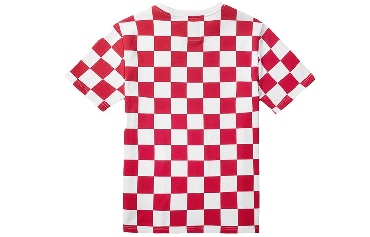 Vans Classical Checkerboard Short Sleeve TEE White/Red VN0A3ZNZIZQ - 2