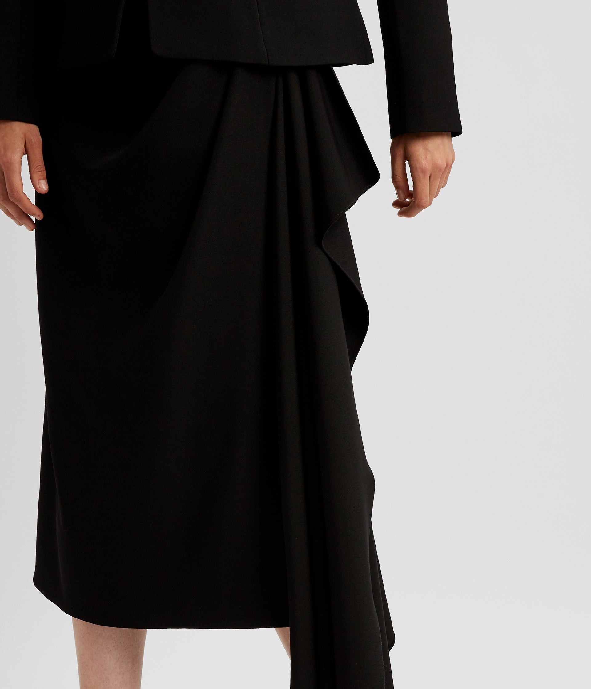 PENCIL SKIRT WITH DRAPE DETAIL - 5