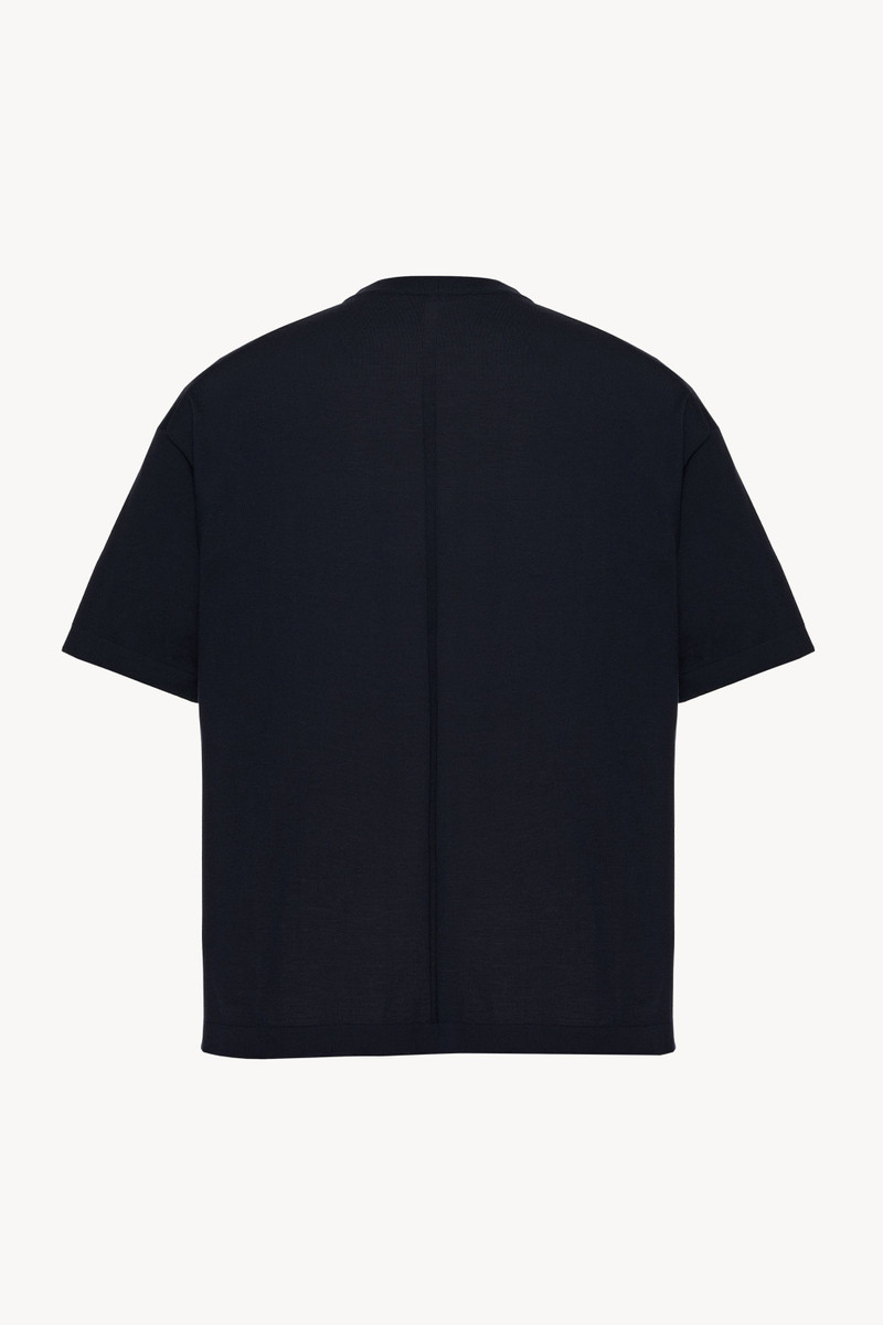 The Row Dlomu T-Shirt in Wool outlook
