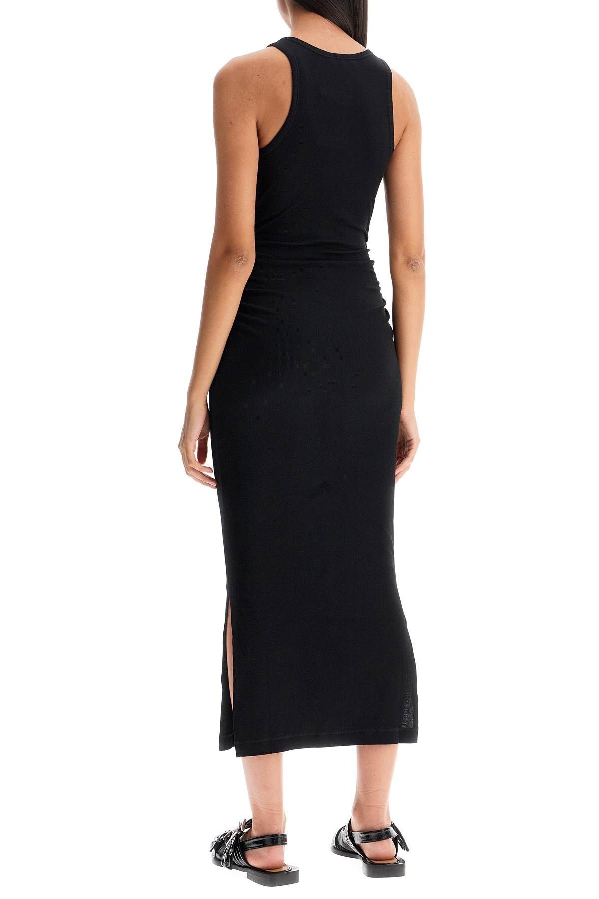 'RIBBED JERSEY MIDI DRESS WITH NINE - 4