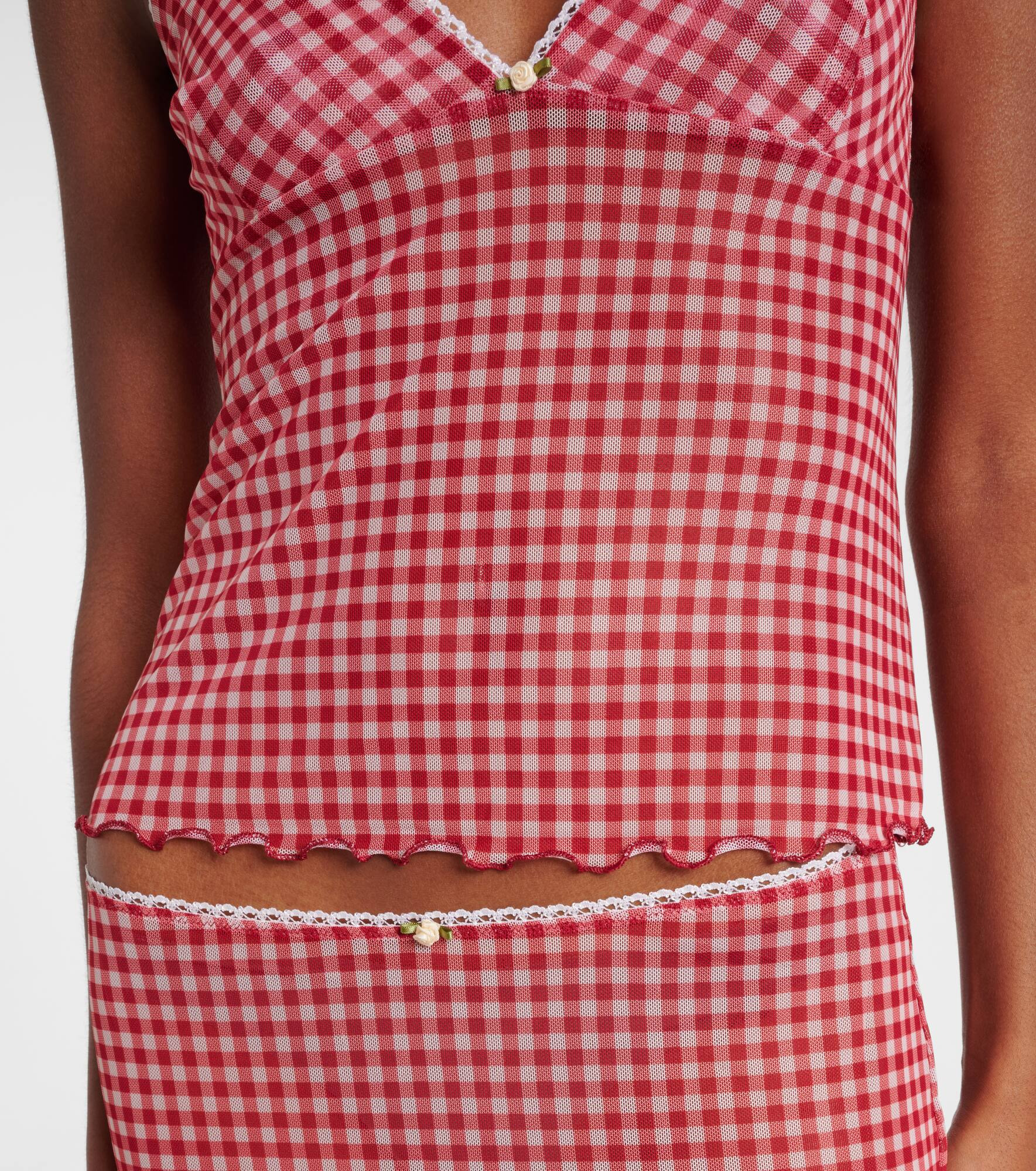 Solay gingham tank top - 5