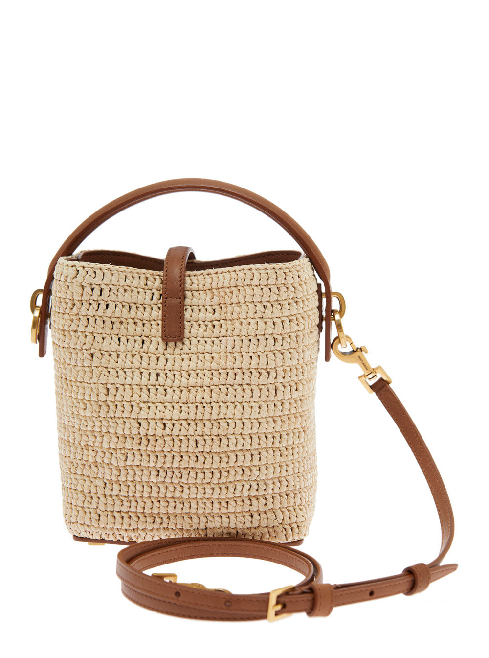 Saint Laurent Women 'Le 37' Beige Mini Handbag With Adjustable And Removable Shoulder Strap And Hook - 4