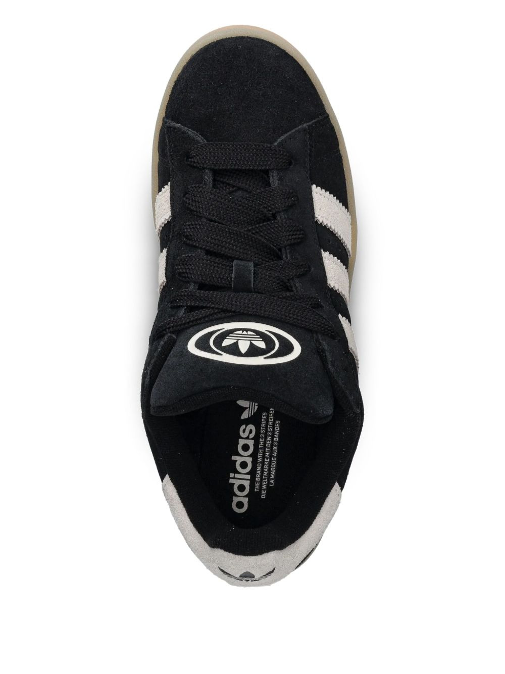 suede 3-stripe sneakers - 4