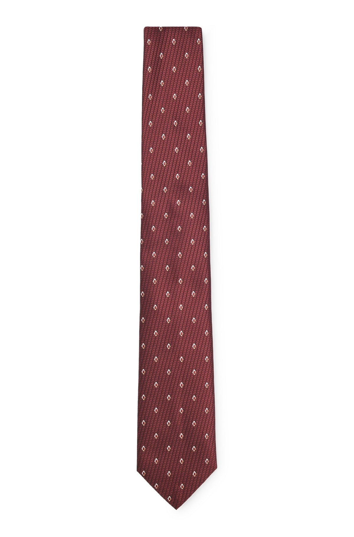 SILK-JACQUARD TIE WITH MODERN PATTERN - 1