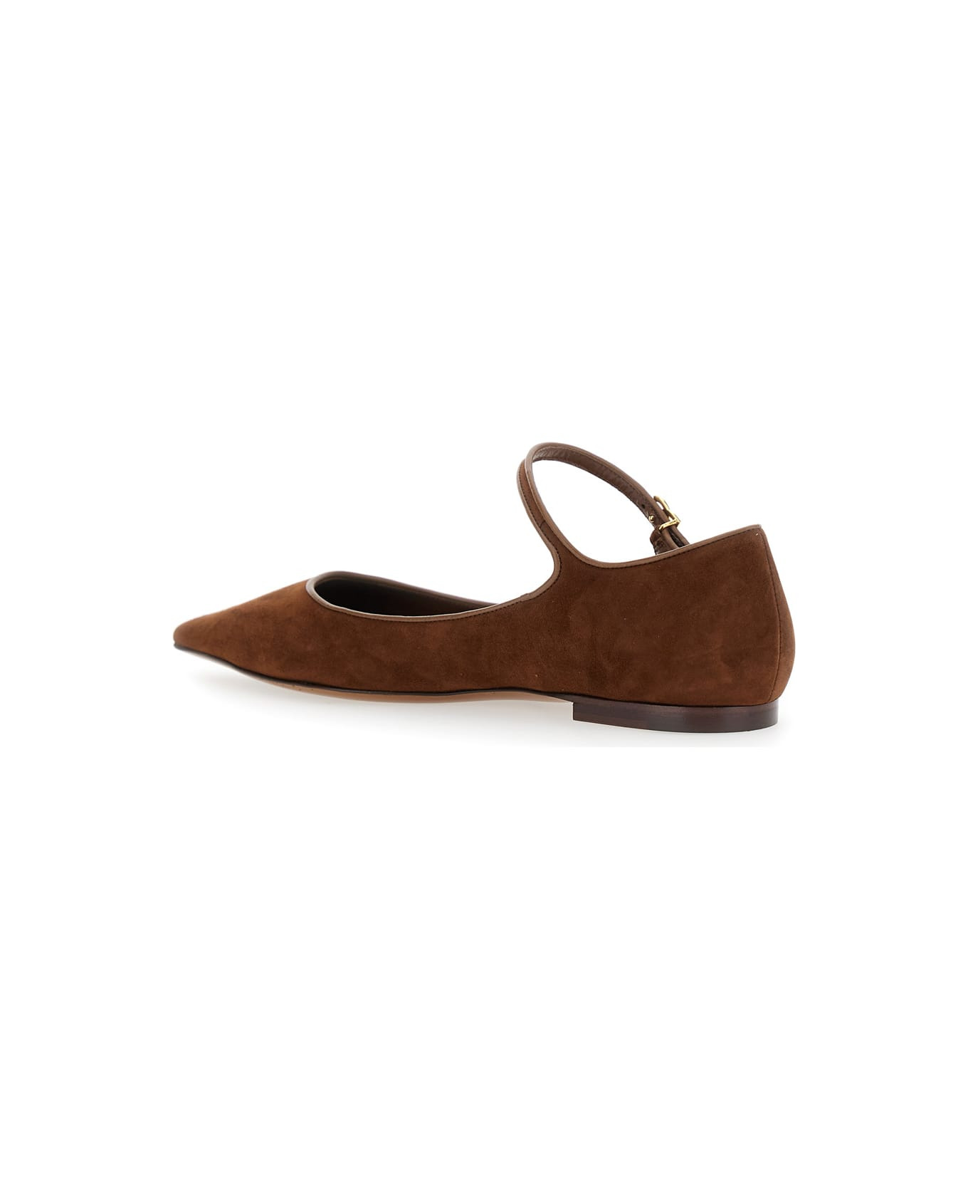 Suede And Nappa Leather Ballerinas - 3