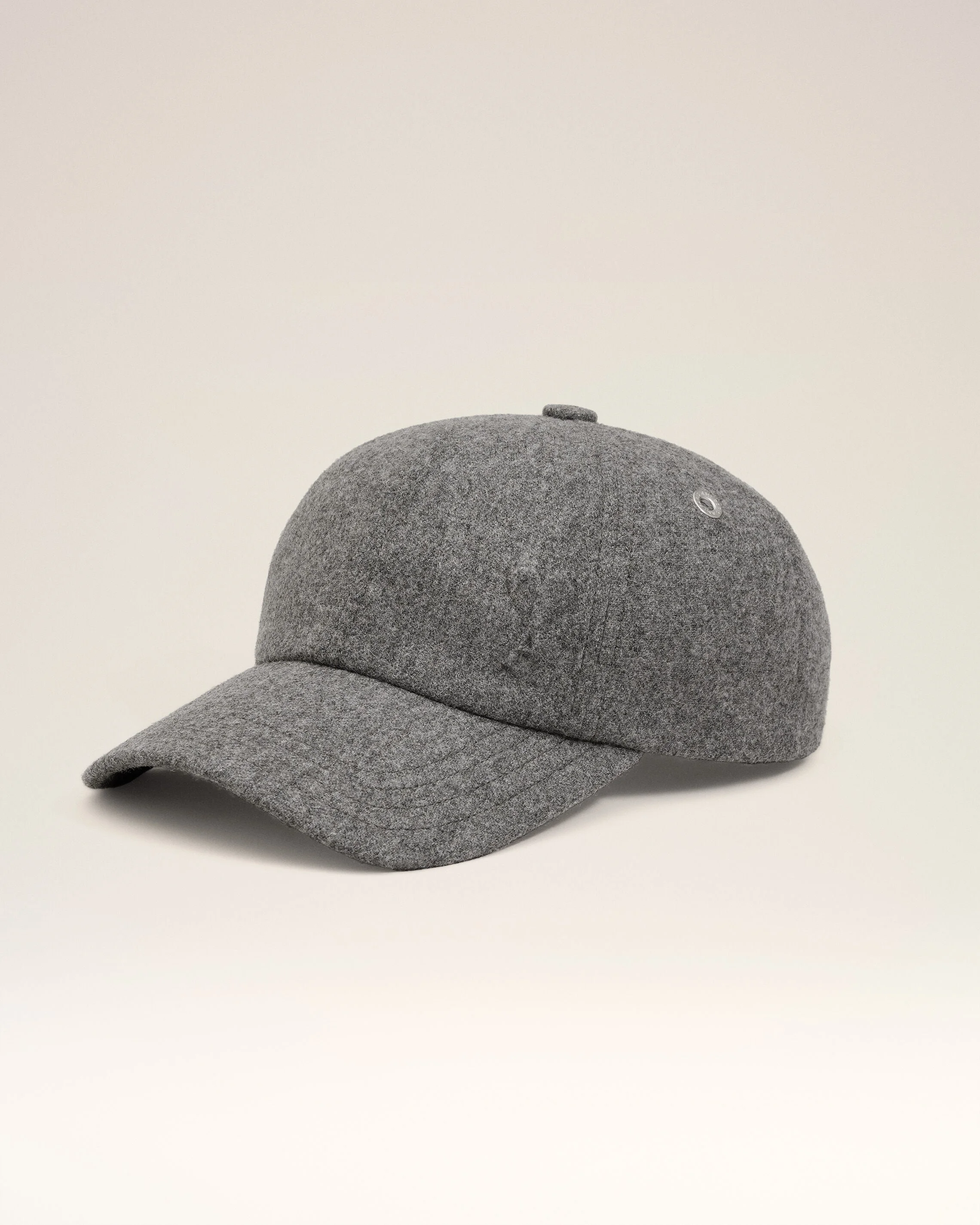 GREY COTTON EMBOSSED AMI DE COEUR CAP - 1
