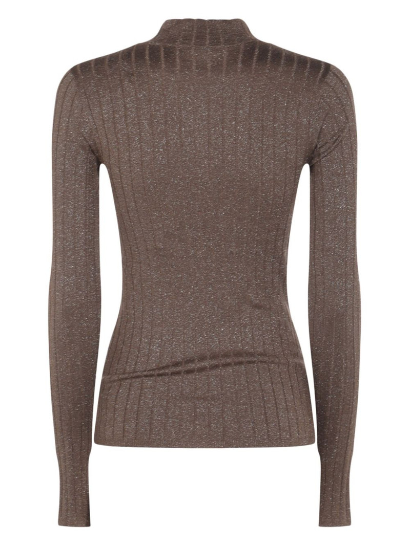 Brunello Cucinelli ribbed high-neck sweater outlook