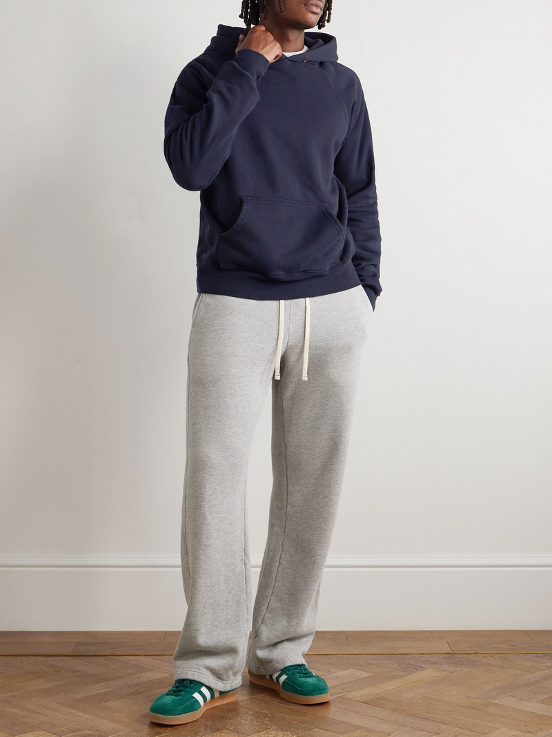 LES TIEN Cotton-Jersey Hoodie Navy outlook