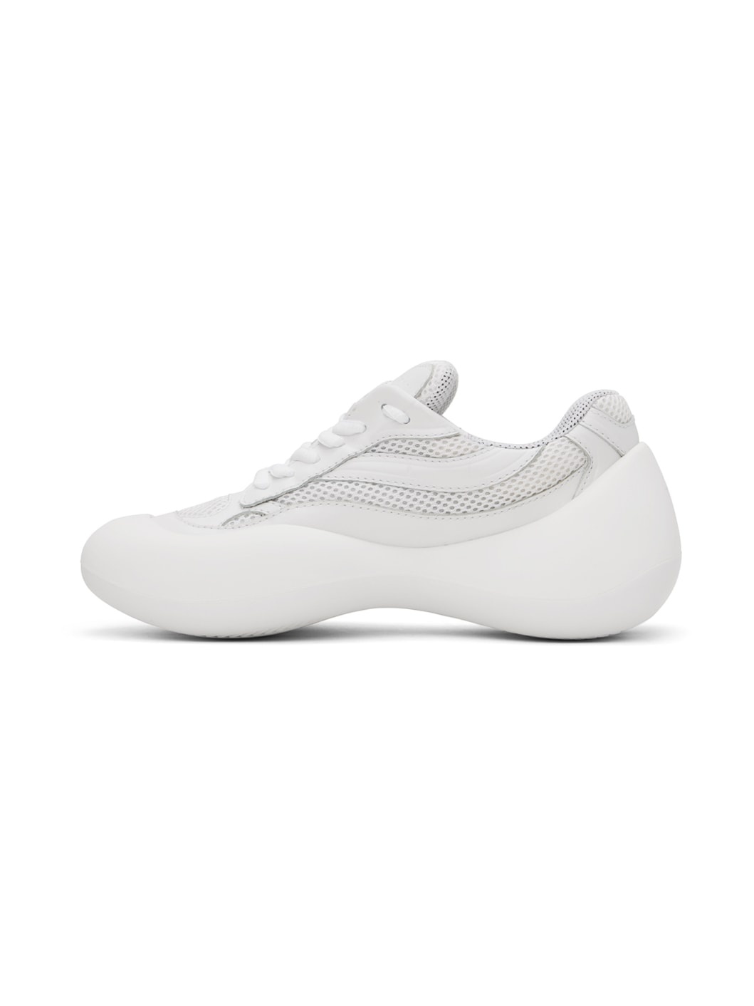 White Bumper Hike Low Top Sneakers - 3