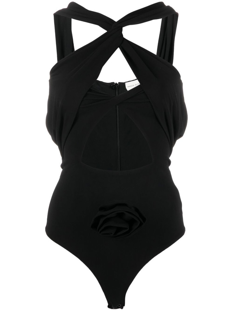 twisted cut-out bodysuit 1