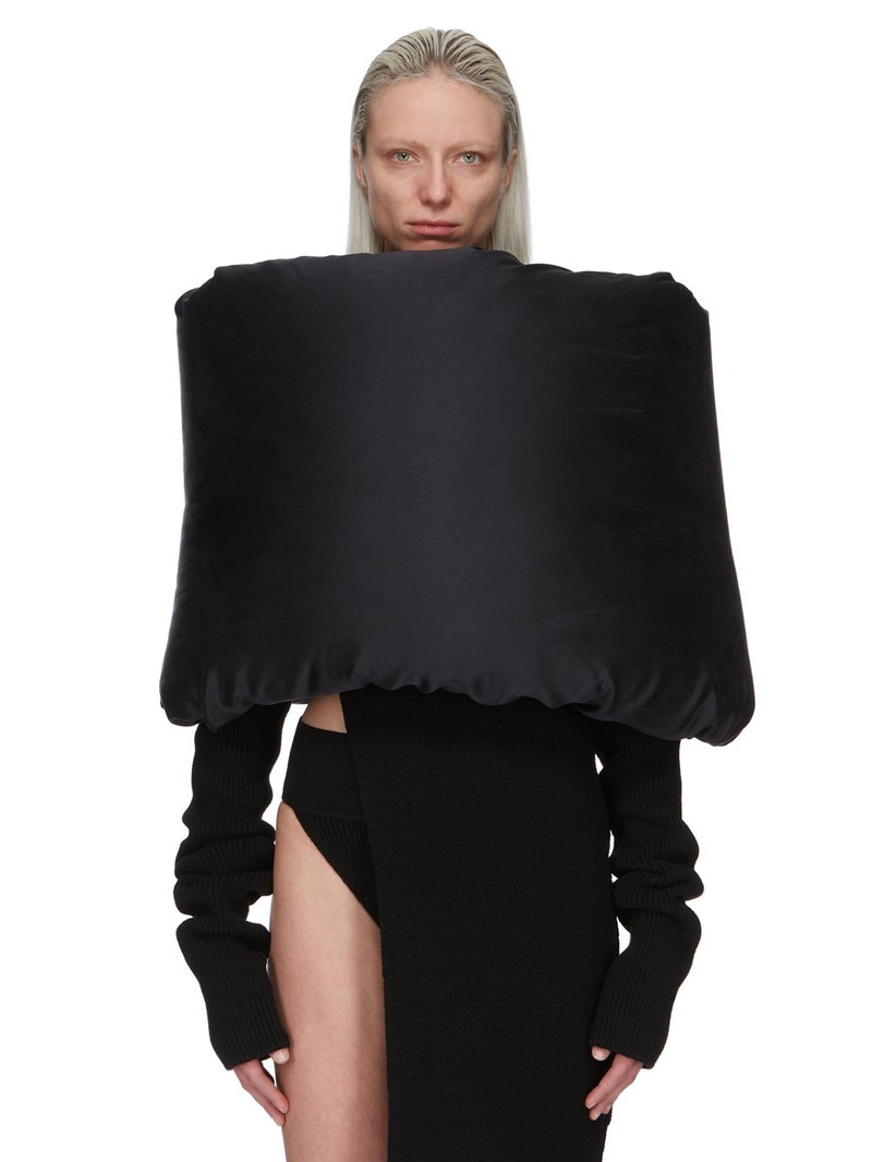 Black Donut Down Scarf 1