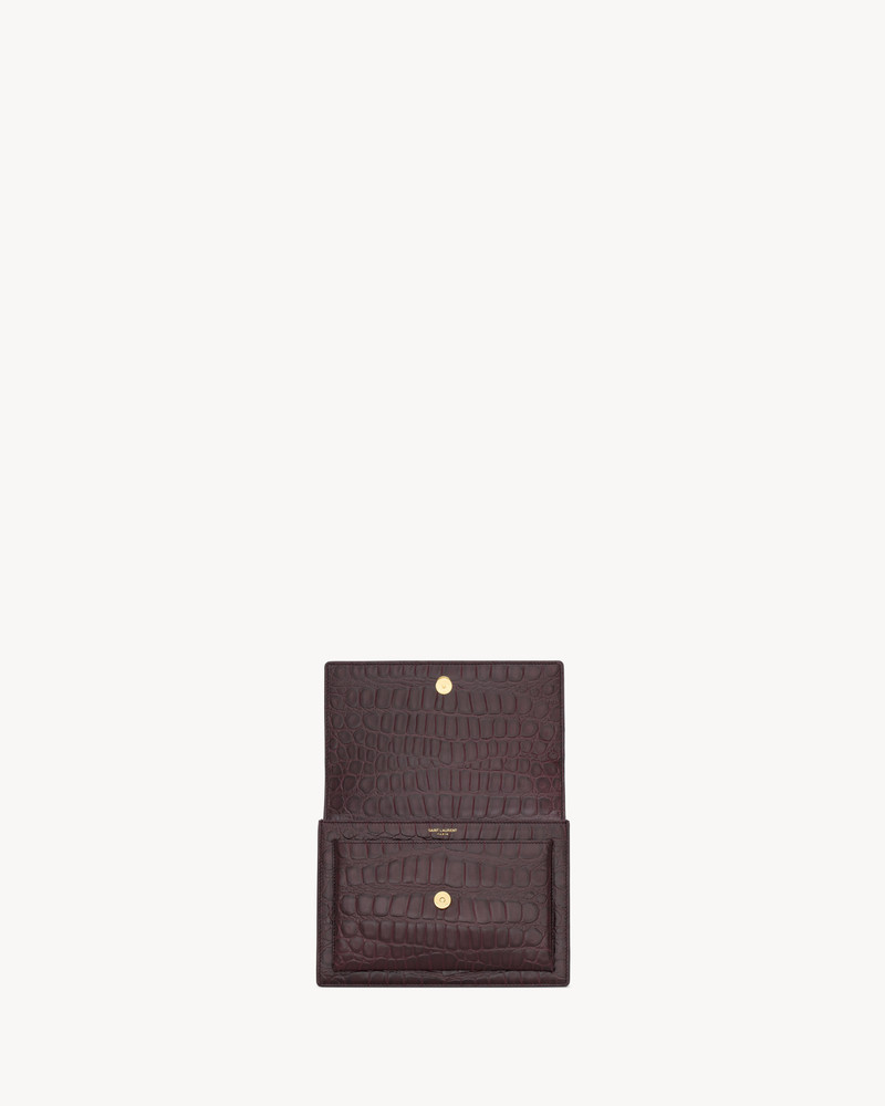 SUNSET MEDIUM IN CROCODILE-EMBOSSED LEATHER 3