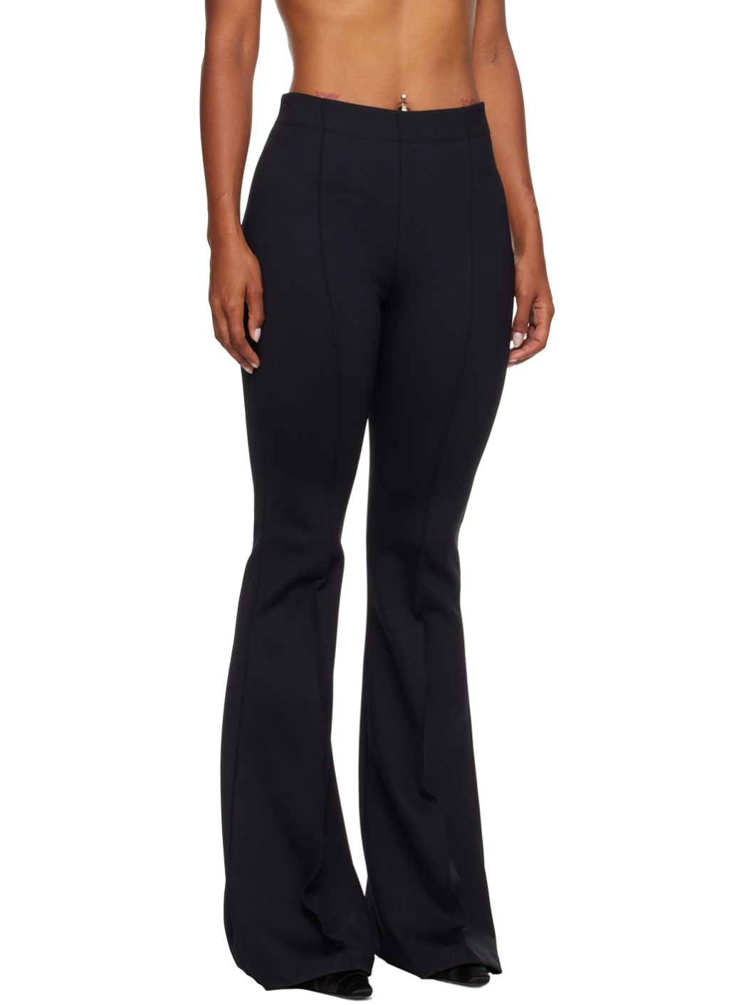 Black Scuba Trousers - 2