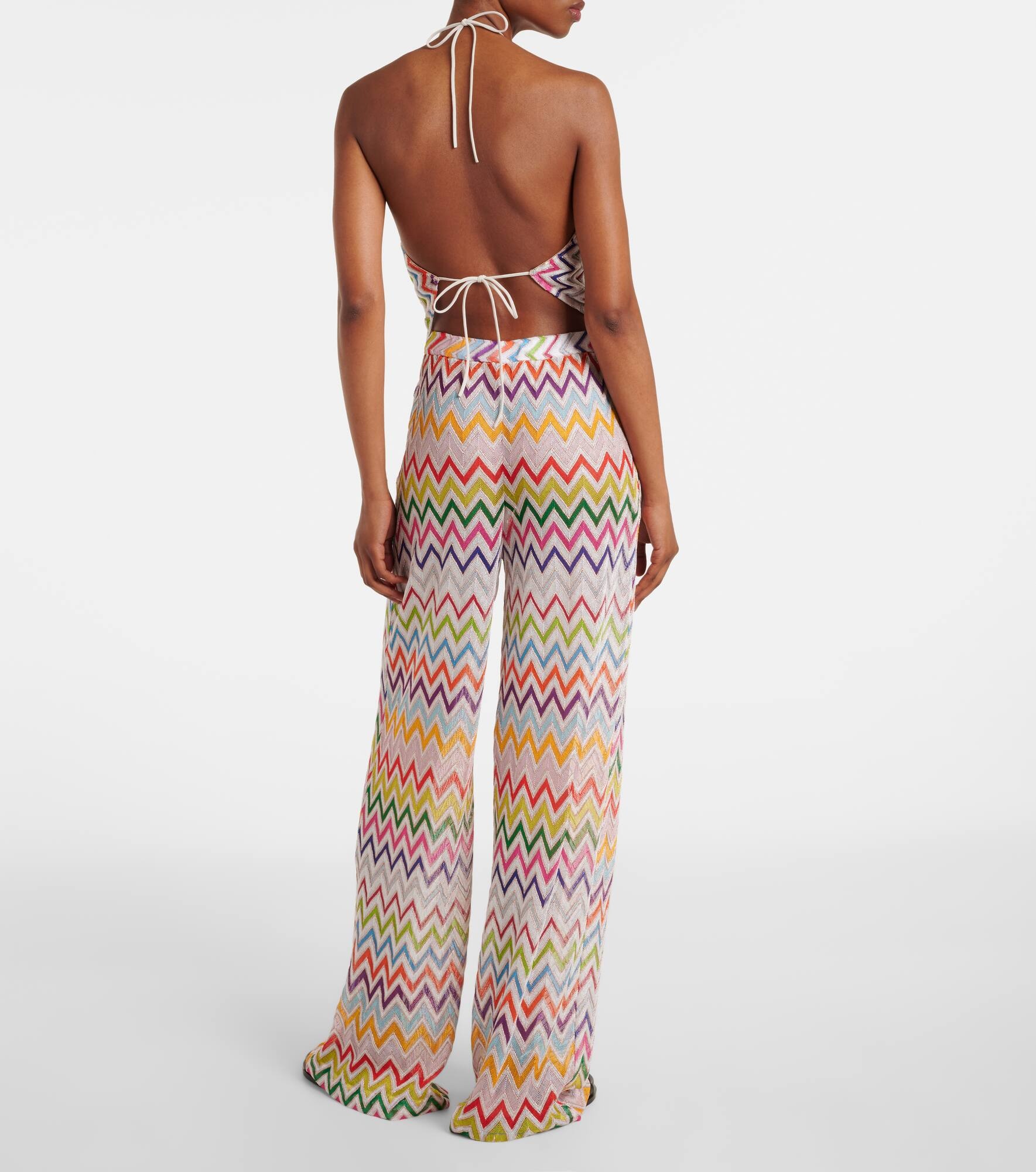 Zigzag palazzo pants - 3