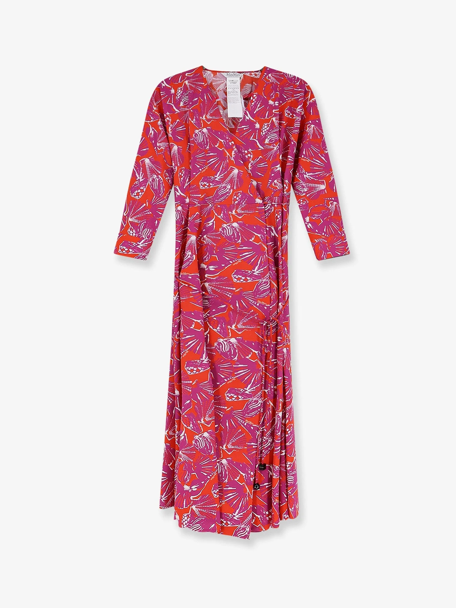 Max Mara Mxmcamino Printed Cotton Dress Red - 1