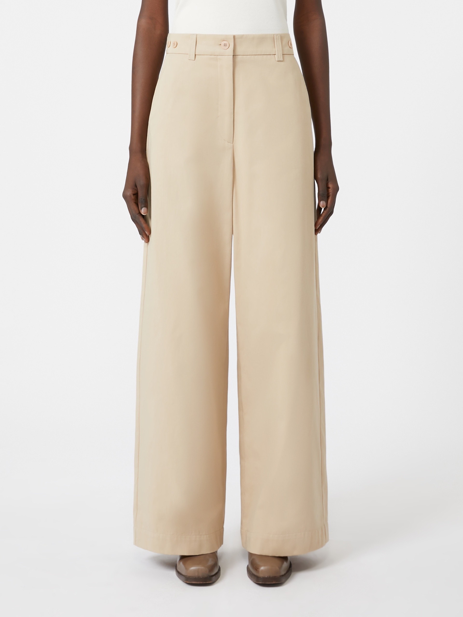 ALFEO Cotton gabardine trousers - 3