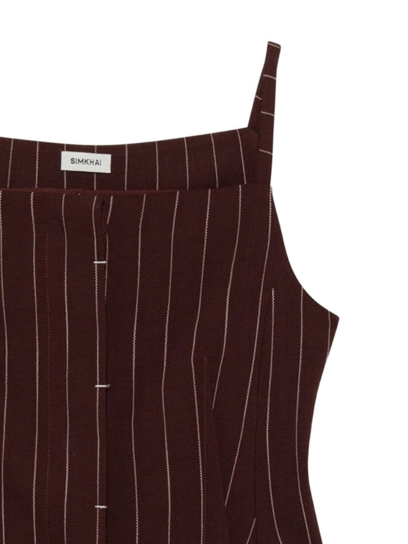 SIMKHAI striped-pattern top outlook