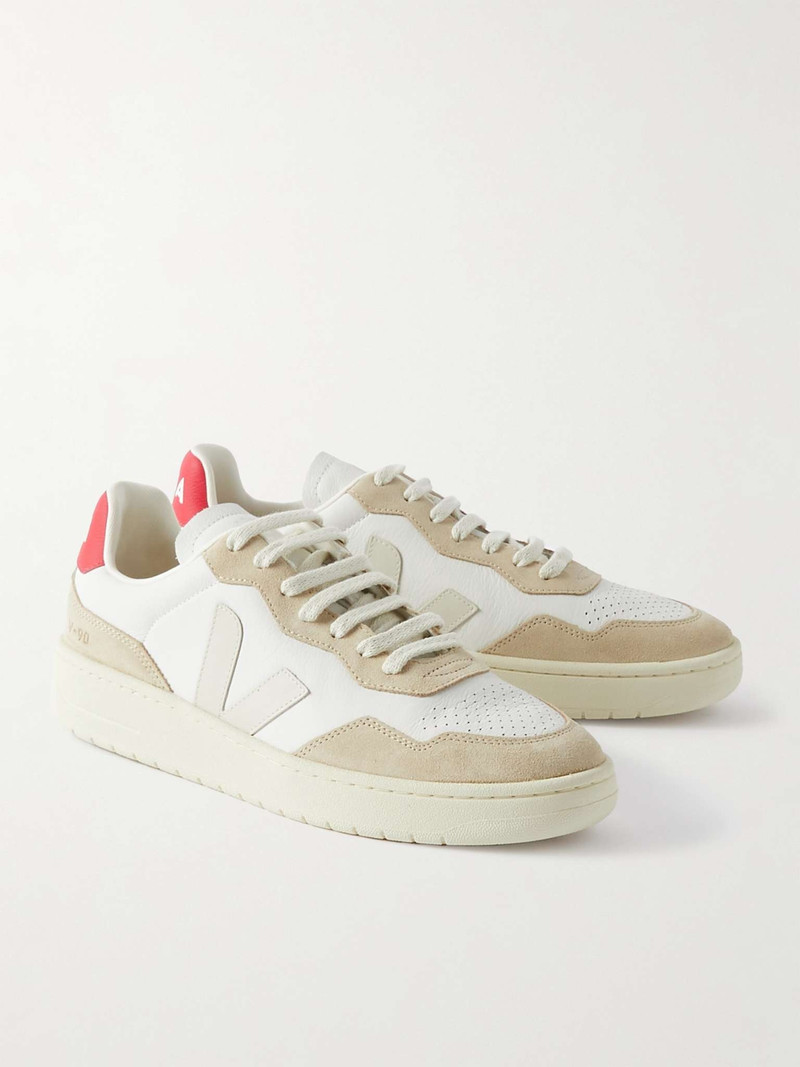 + The Aegean Project V-90 Suede and Leather Sneakers 4