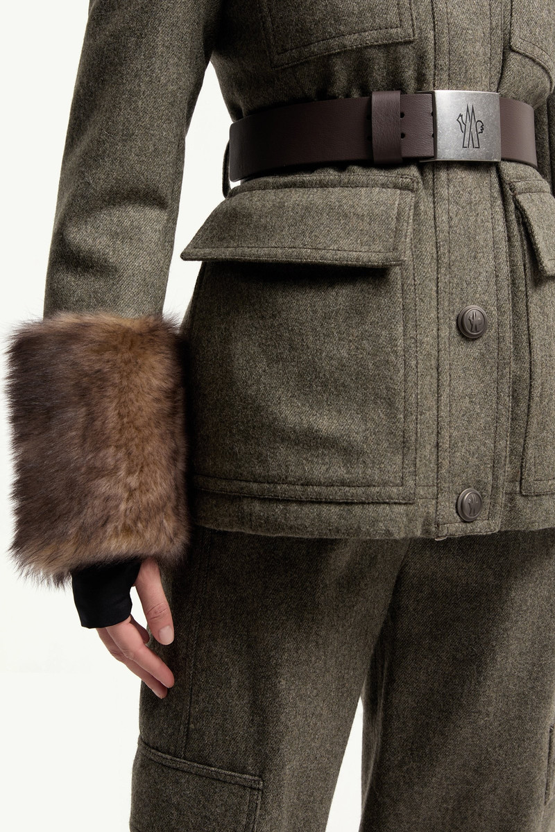 Devez Wool & Shearling-Trimmed Down Field Jacket 7