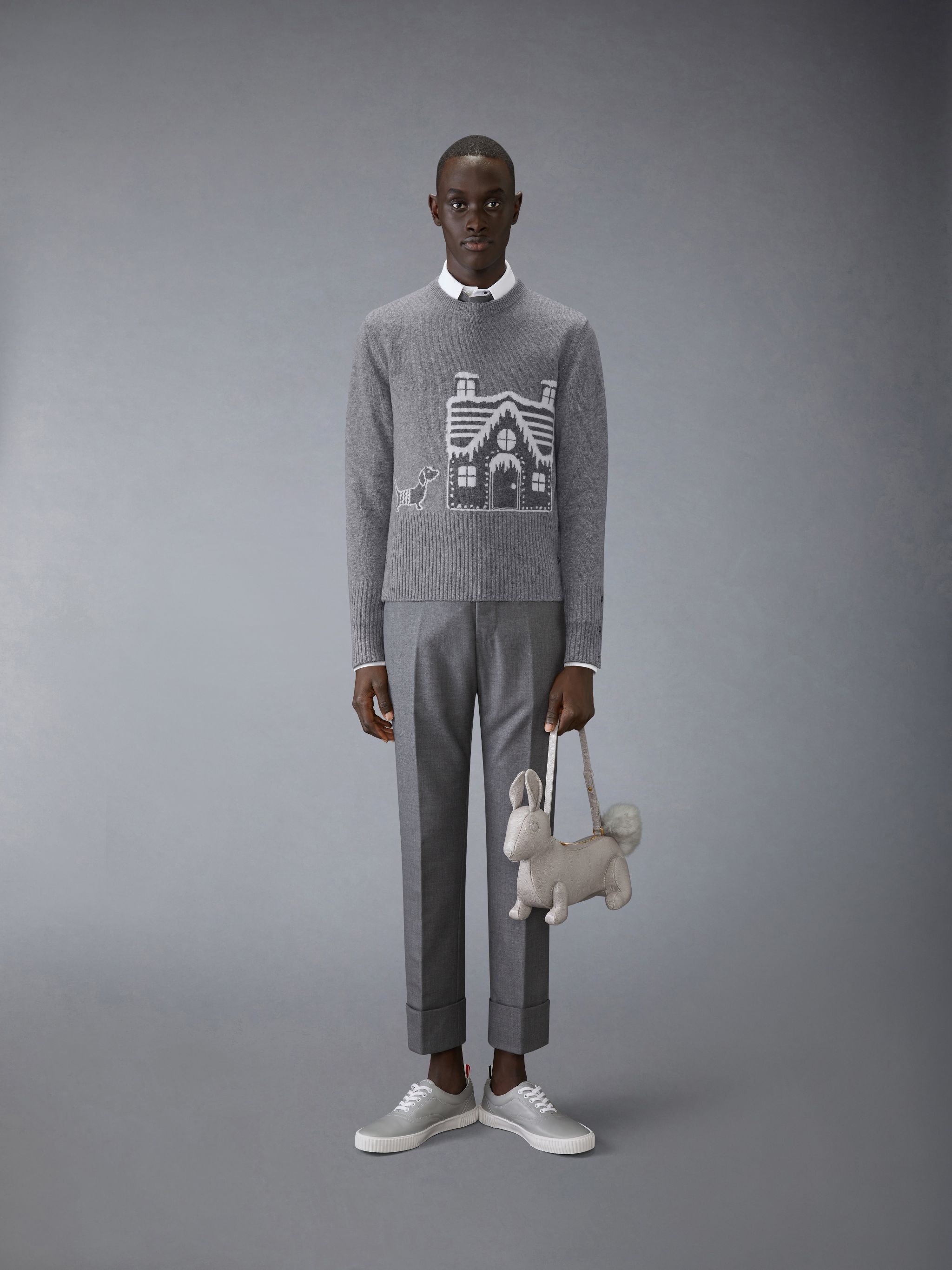 Holiday Scenery Merino Wool Crew Neck Pullover - 3