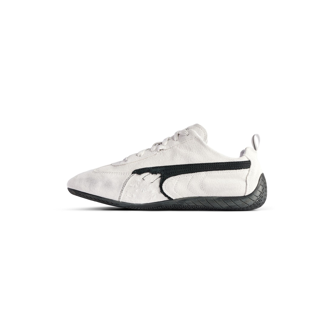 Speedcat Suede Balenciaga in White/black - 4