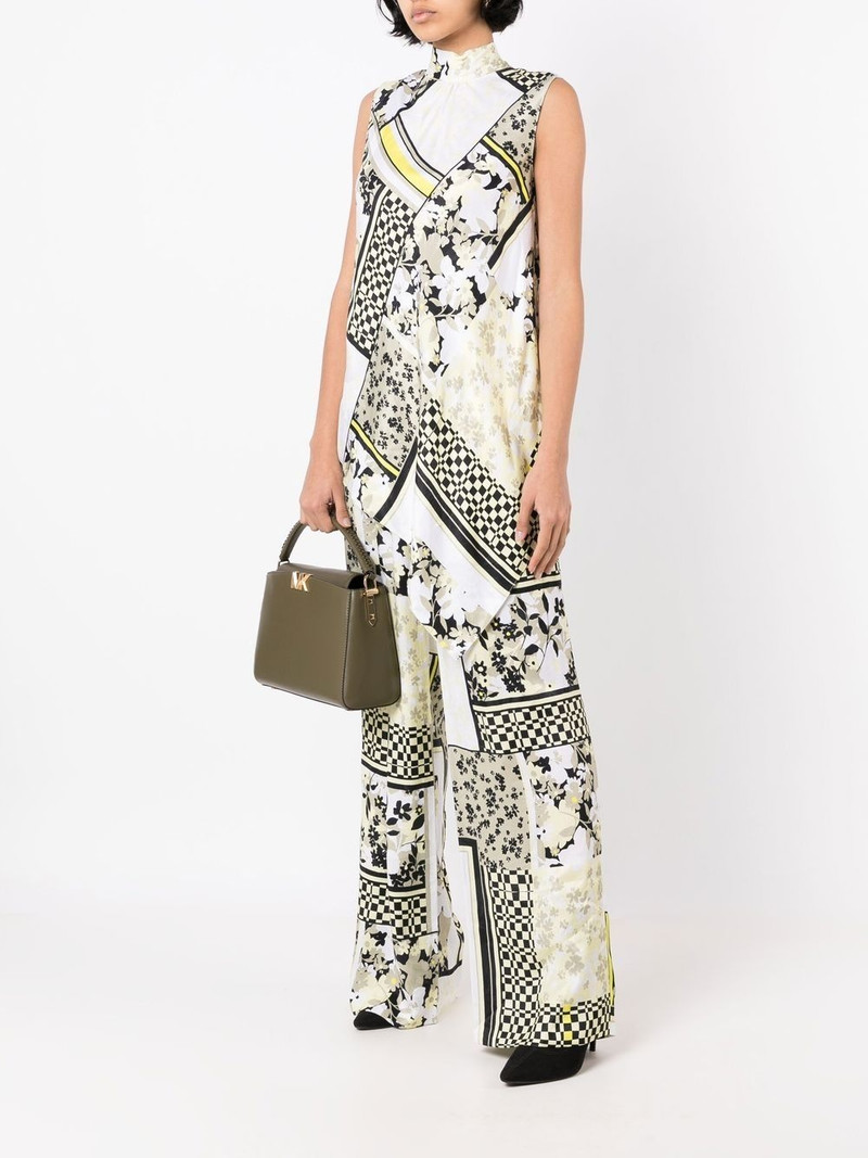HUGO scarf-print sleeveless blouse outlook