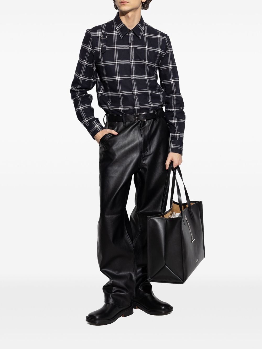 Plaid Harness Shirt - 2