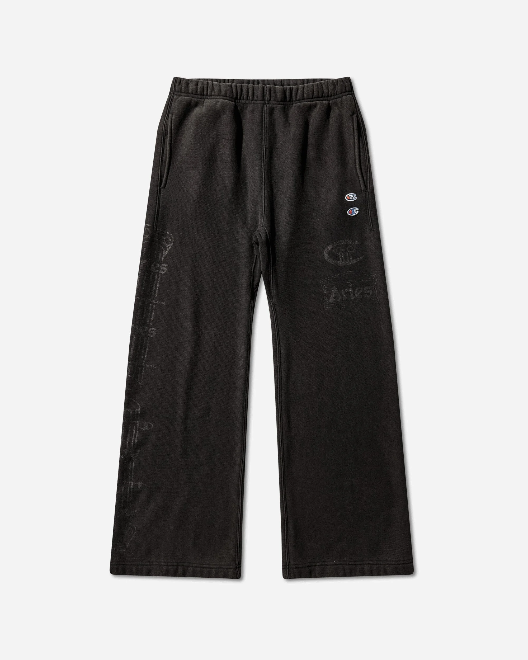 Aries Colonna Straight Sweatpants Black - 1