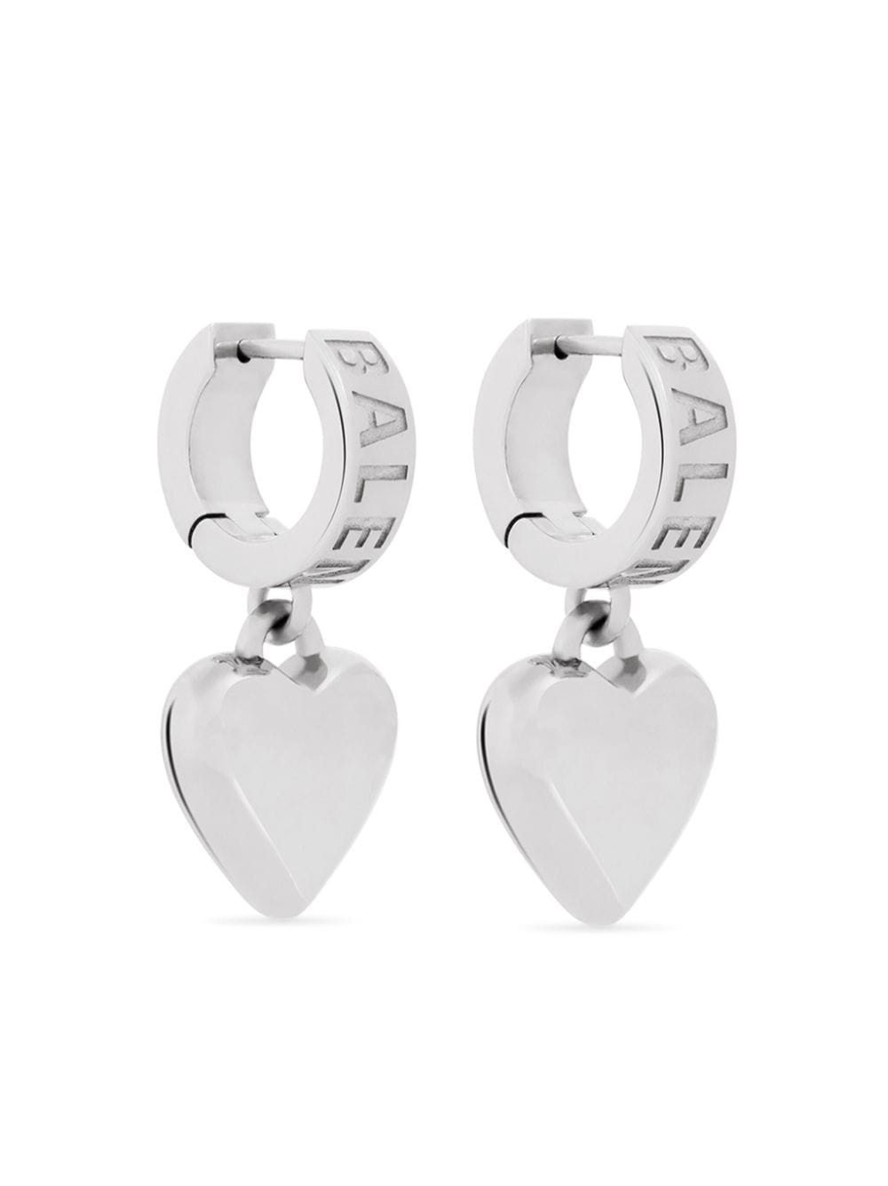 heart-charm hoop earrings - 1
