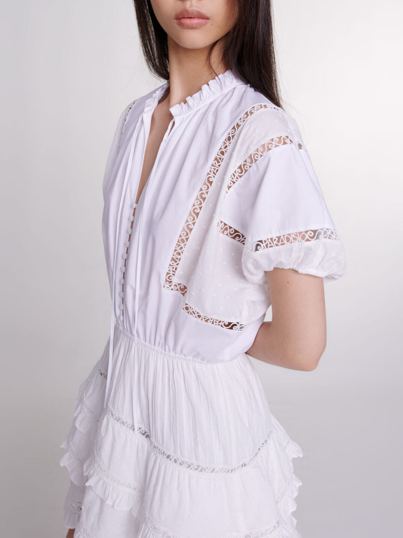 Short embroidered dress 8