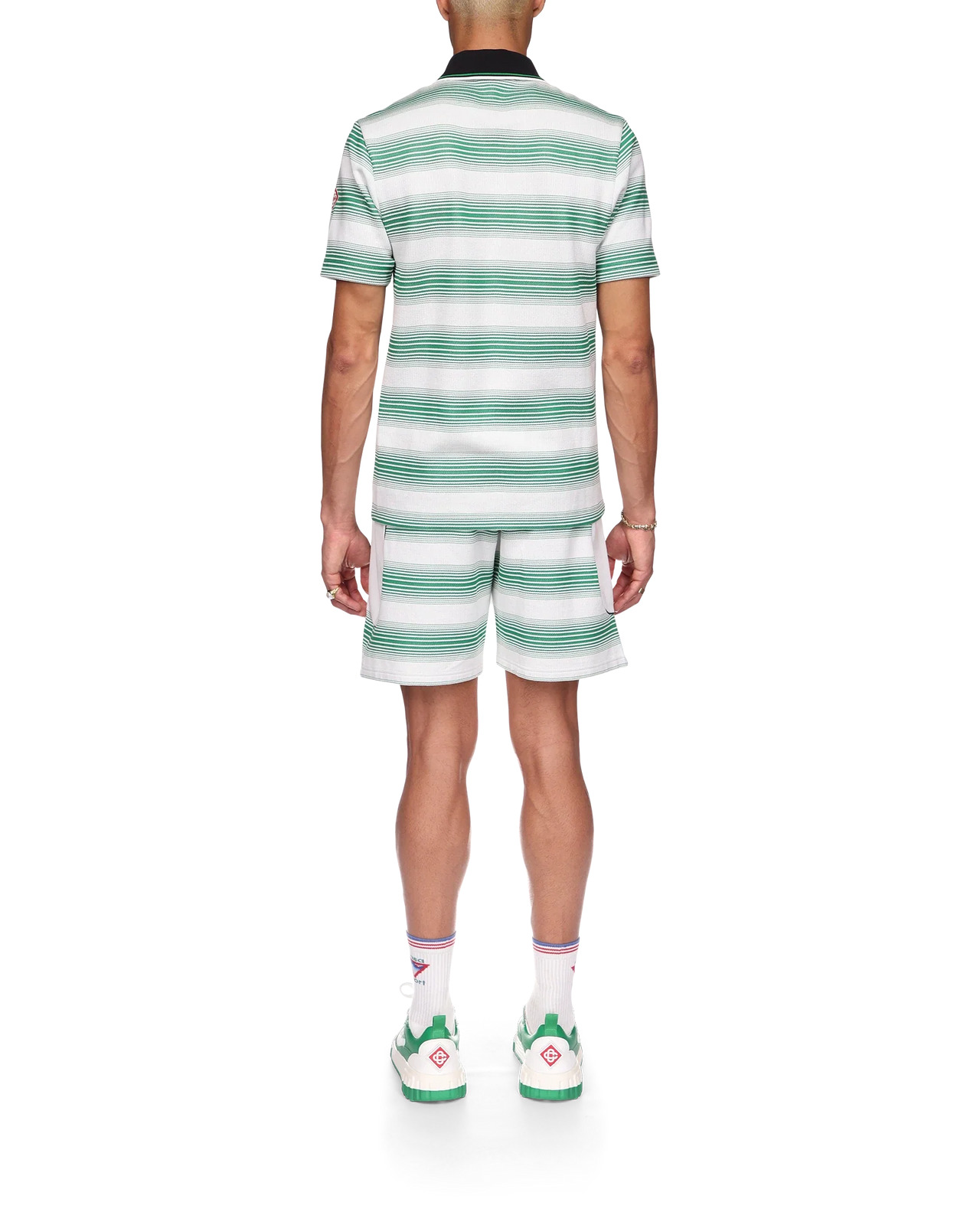 Gradient Stripe Polo Shirt - 4