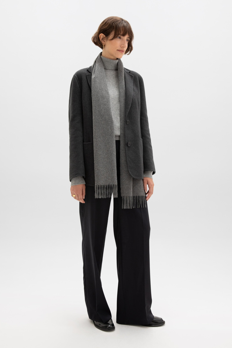 Grey Cashmere Scarf 3