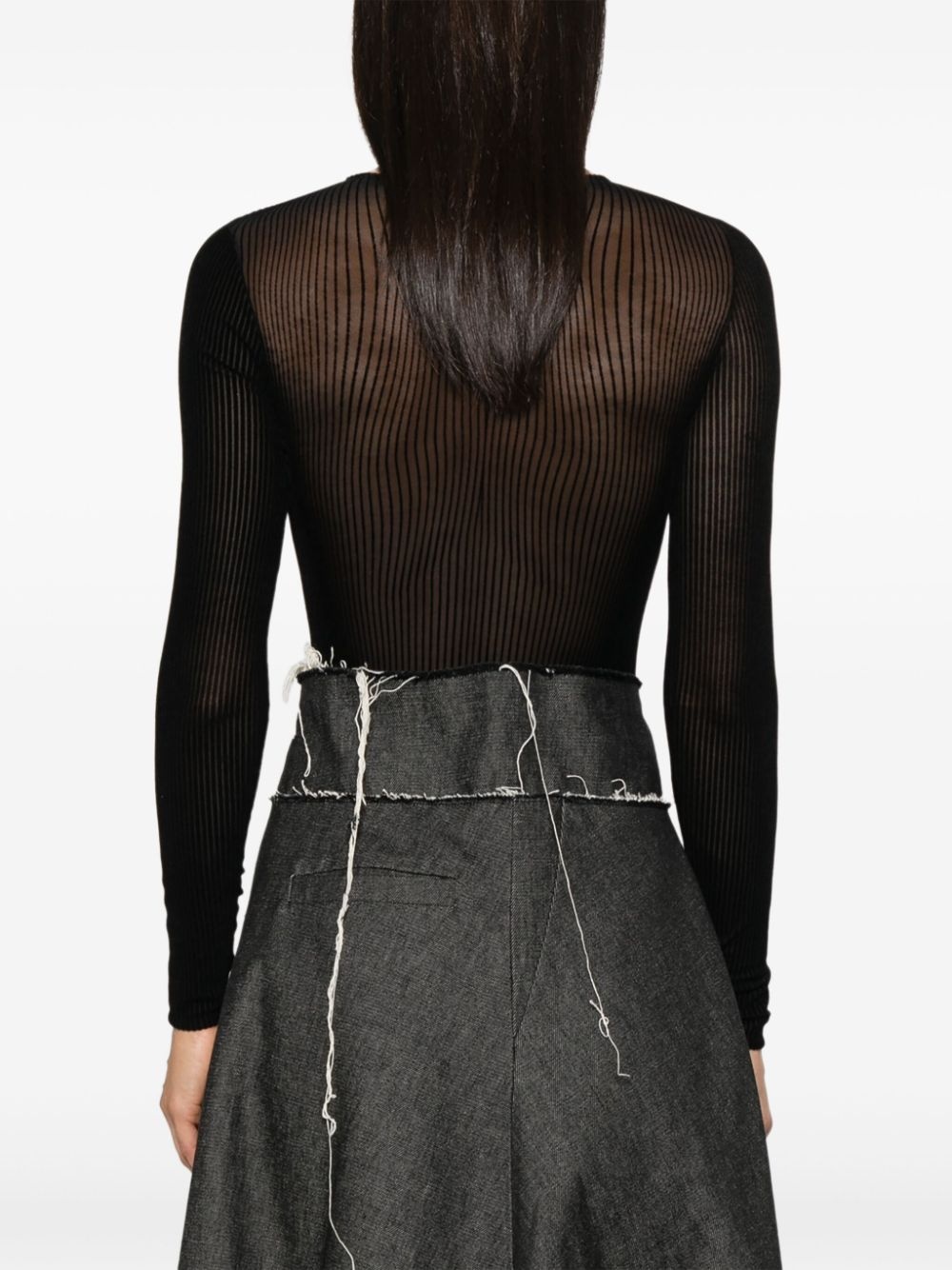 The Morphing pinstripe bodysuit - 4