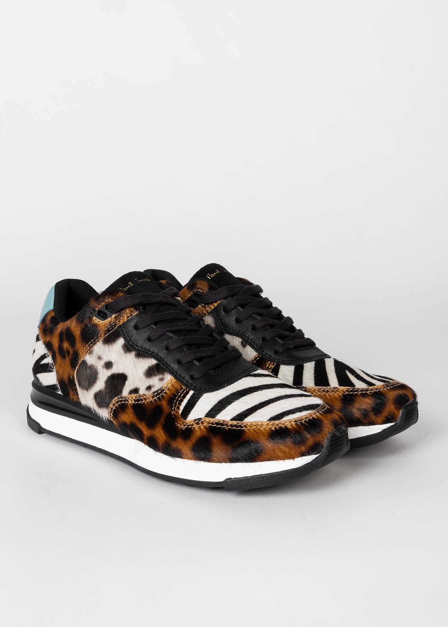 Zebra And Leopard Print 'Ware' Trainers - 3