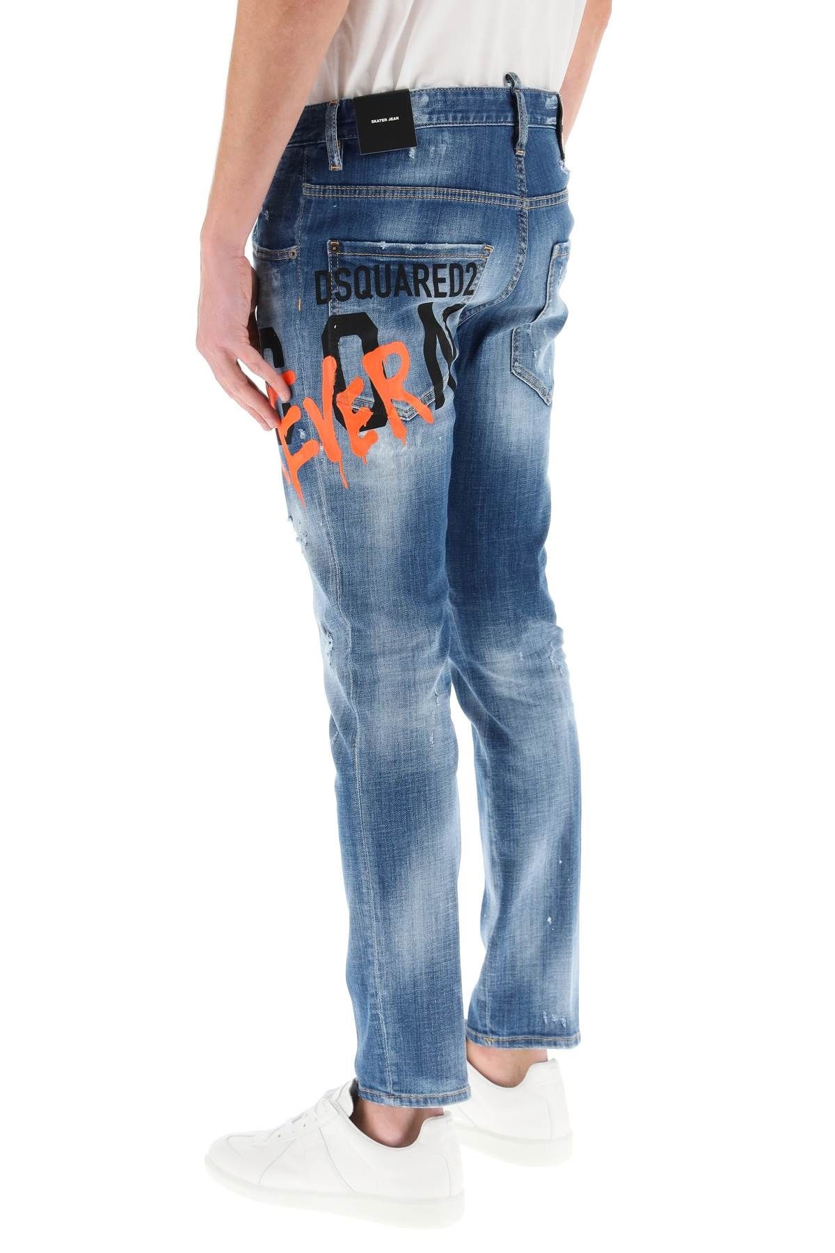 ICON 4EVER MEDIUM WASH SKATER JEANS - 4