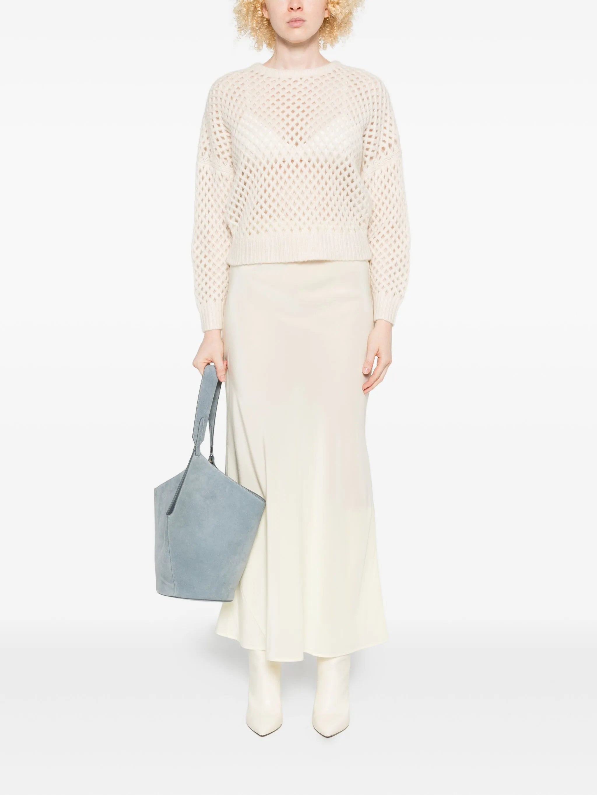 Max Mara Open-knit Long-sleeve Sweater - 3