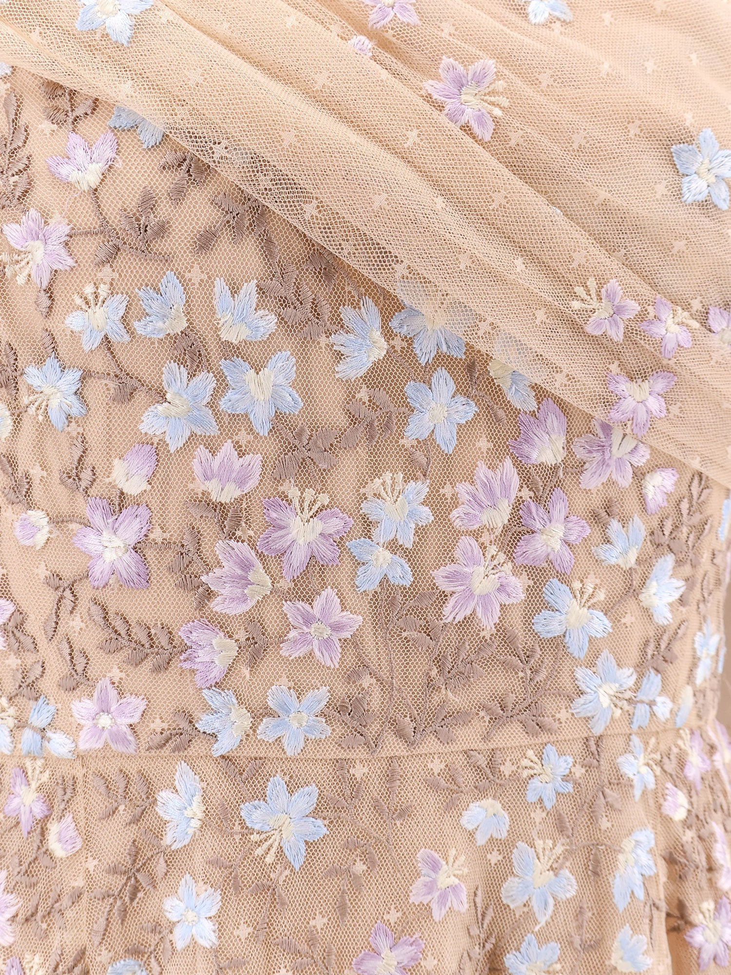 NEEDLE & THREAD - Needle & Thread One-Shoulder Long Dress With Multicolor Embroidery - 4