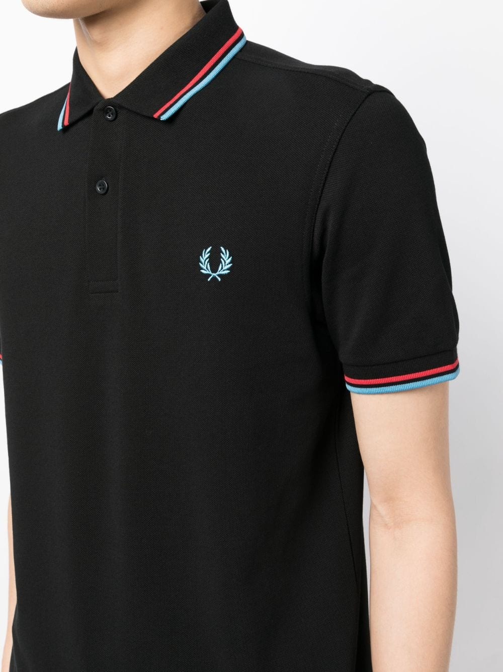 embroidered-logo polo shirt - 5