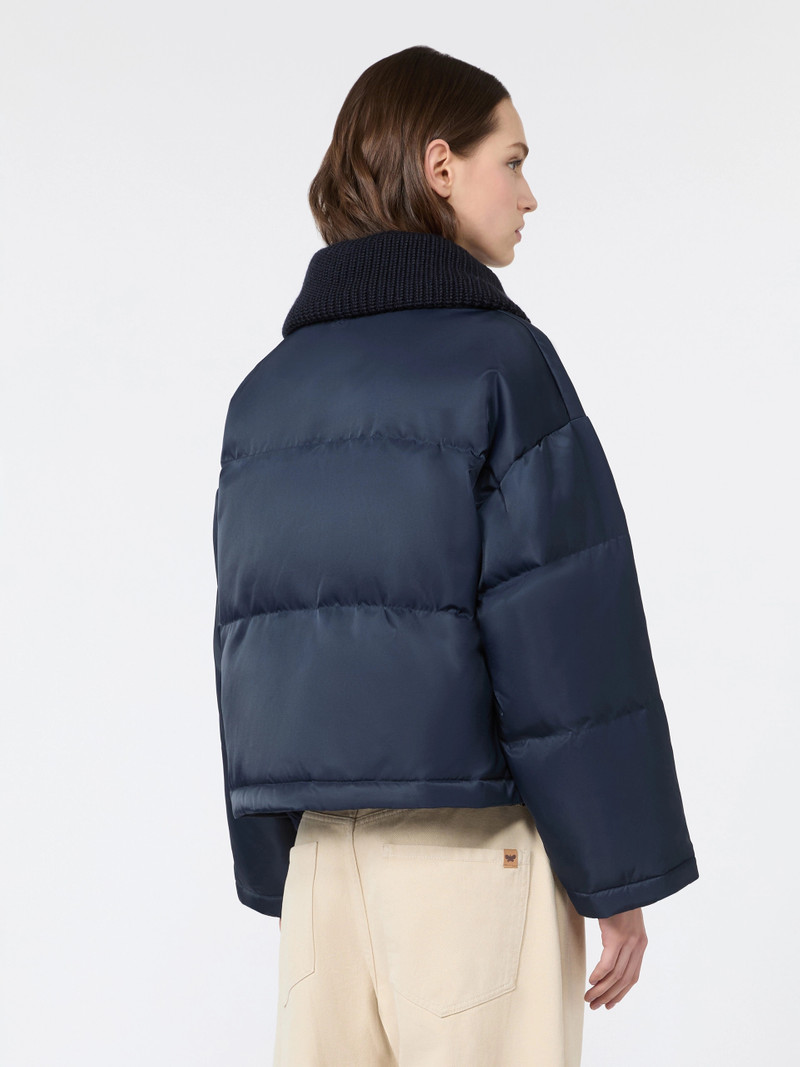 EBURNEA Water-repellent technical twill down jacket - NAVY 4