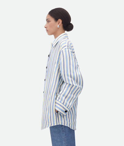 Bottega Veneta Striped Silk Padded Jacket outlook