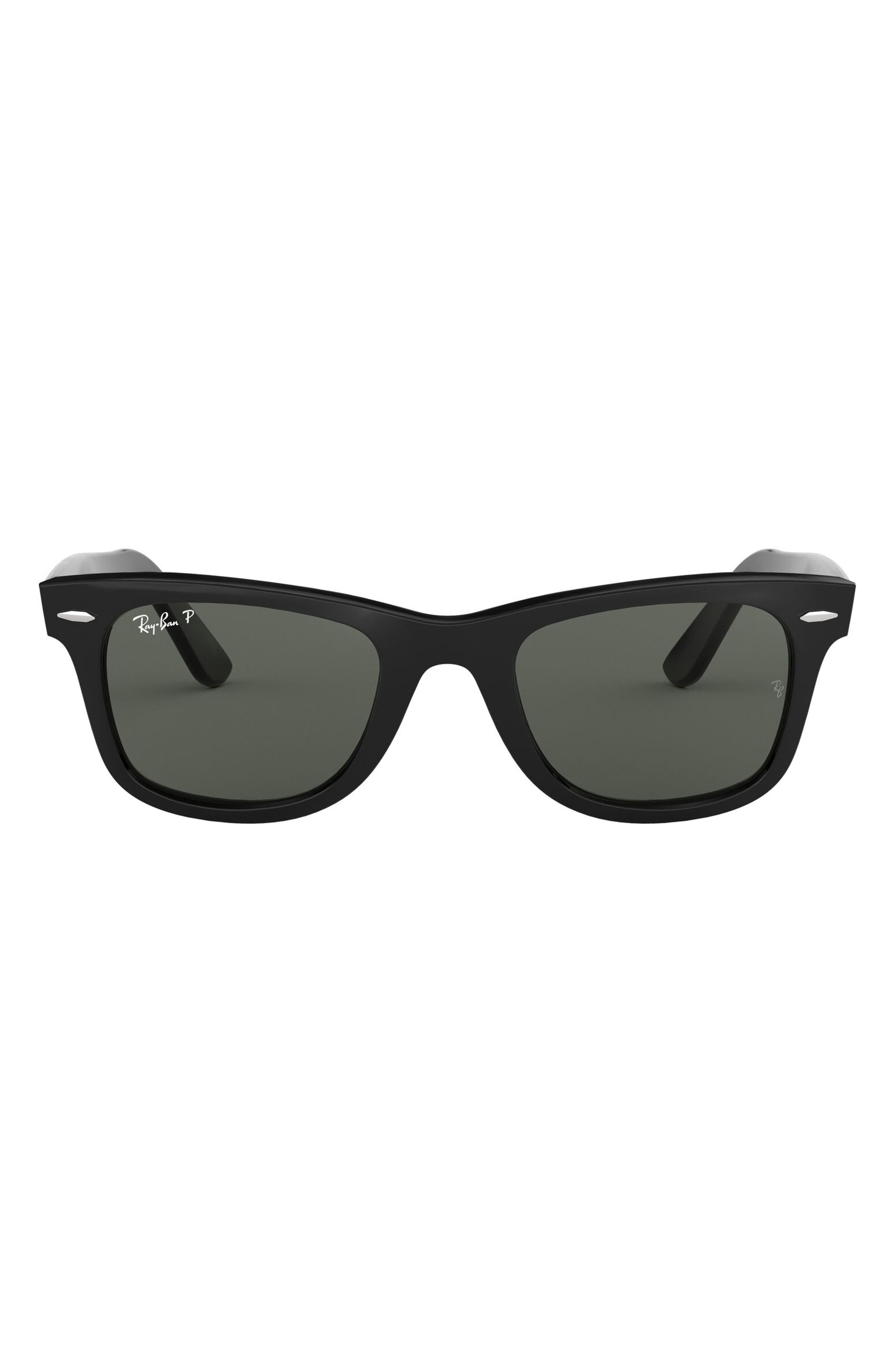 Ray-Ban 50mm Classic Wayfarer Polarized Sunglasses in Black Polarized at Nordstrom - 1