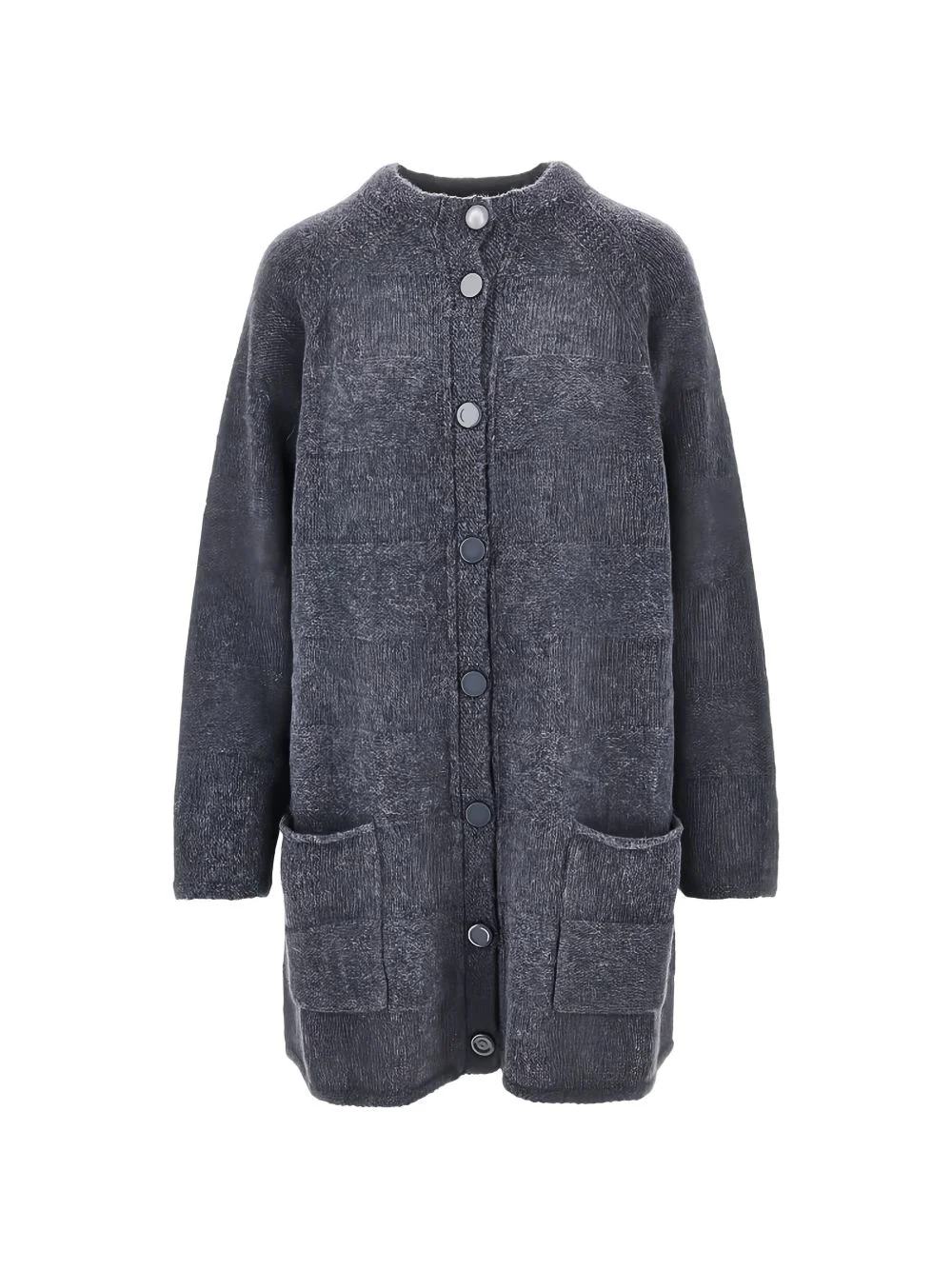 button-fastening long-sleeve cardigan - 1