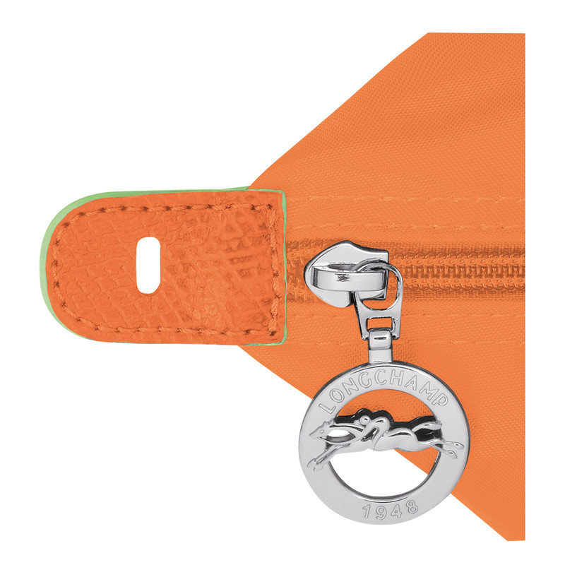 Le Pliage Green M Travel bag Orange - Recycled canvas 5